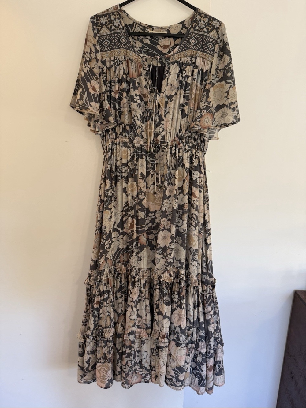 Spell Lady Amethyst Garden Party Midi Dress In Nightfall XS